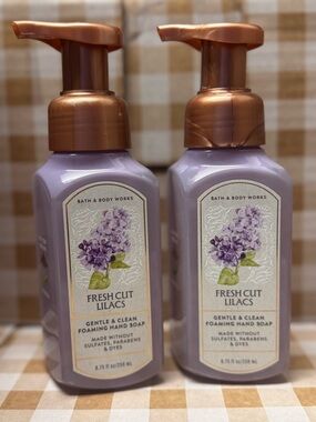 NEW B&BW (2) Fresh Cut Lilacs Foaming Hand Soaps 8.75 fl oz each